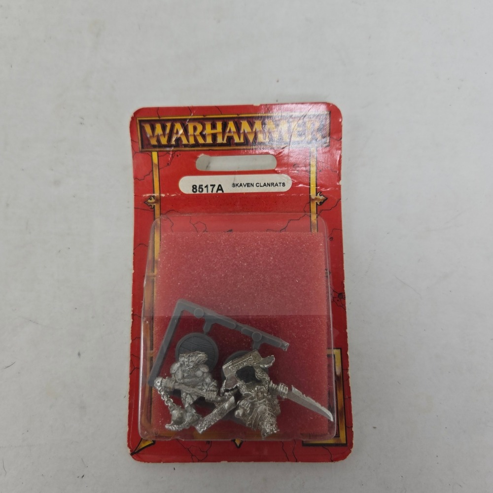 Warhammer Skaven Clanrats 8517A Citadel Miniatures Games Workshop Metal Blister